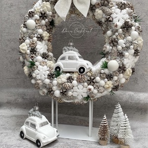 Fehér autós kopogtató - Meska.hu