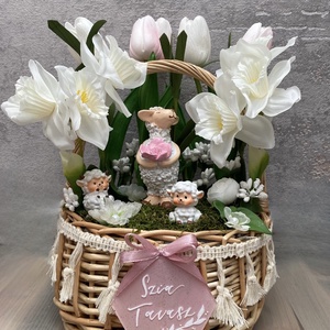 Juh mama és a bárány kölykök asztali dísz - otthon & életmód - dekoráció - ajtó- és ablak dekoráció - ajtódísz & kopogtató - Meska.hu