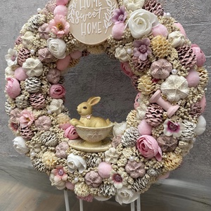 Clayre and Eef nyuszi figurás ajtókopogtató - otthon & életmód - dekoráció - ajtó- és ablak dekoráció - ajtódísz & kopogtató - Meska.hu