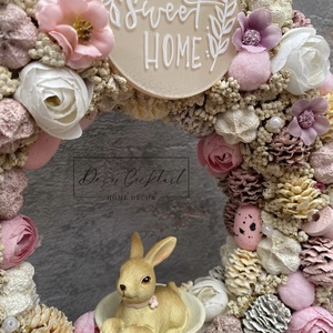 Clayre and Eef nyuszi figurás ajtókopogtató - otthon & életmód - dekoráció - ajtó- és ablak dekoráció - ajtódísz & kopogtató - Meska.hu