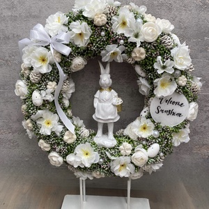 Nyuszis ajtókopogtató - otthon & életmód - dekoráció - ajtó- és ablak dekoráció - ajtódísz & kopogtató - Meska.hu