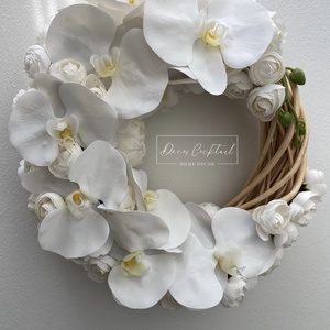 Orchideás ajtódísz - otthon & életmód - dekoráció - ajtó- és ablak dekoráció - ajtódísz & kopogtató - Meska.hu