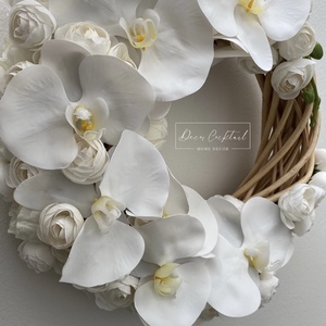 Orchideás ajtódísz - otthon & életmód - dekoráció - ajtó- és ablak dekoráció - ajtódísz & kopogtató - Meska.hu