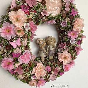 Tavaszi ajtódekoráció - otthon & életmód - dekoráció - ajtó- és ablak dekoráció - ajtódísz & kopogtató - Meska.hu