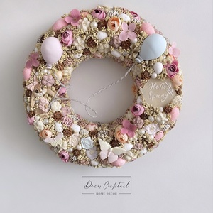 Nyuszi lufikkal kopogtató, Otthon & Életmód, Dekoráció, Ajtó- és ablak dekoráció, Ajtódísz & Kopogtató, Mindenmás, MESKA