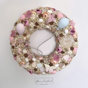 Nyuszi lufikkal kopogtató - otthon & életmód - dekoráció - ajtó- és ablak dekoráció - ajtódísz & kopogtató - Meska.hu