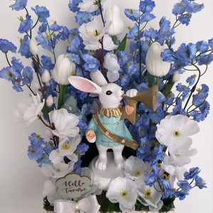 Tavaszi asztaldísz - ünnepi díszek, dekorációk - húsvéti díszek és dekorációk - húsvéti asztaldíszek - Meska.hu