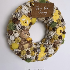 Macis ajtódísz - otthon & életmód - dekoráció - ajtó- és ablak dekoráció - ajtódísz & kopogtató - Meska.hu