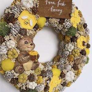 Macis ajtódísz - otthon & életmód - dekoráció - ajtó- és ablak dekoráció - ajtódísz & kopogtató - Meska.hu