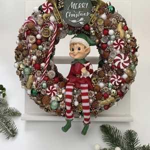 Manós adventi koszorú, adventi kopogtató - Meska.hu