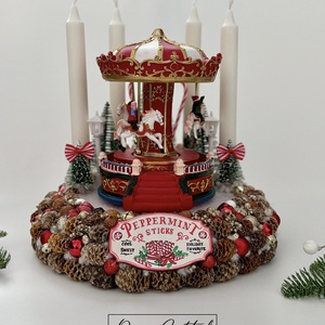 Körhintás adventi koszorú - Meska.hu