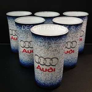 AUDI  emblémával díszített pohár szett ( 6x45ml )  -  - Meska.hu