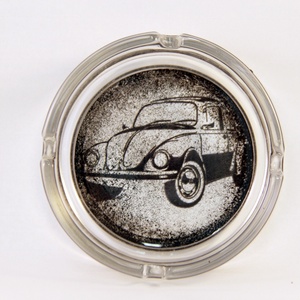 VOLKSWAGEN emblémás hamutál; A saját Volkswagen autód fényképével is!  ( BOGÁR   ), Otthon & Életmód, Díszüveg, Dekoráció, Decoupage, transzfer és szalvétatechnika, MESKA