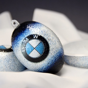 BMW emblémával  TÖLTHETŐ  HÚSVÉTI TOJÁS ( 6 cm )   - ideális ajándék a márka szerelmeseinek - férjeknek -barátoknak  -  - Meska.hu
