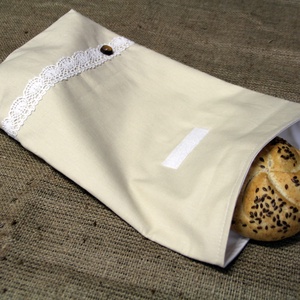 Natúr uzsonnás zsák (23x36cm)-ÖKO környezetbarát anyagból óvodásoknak,iskolásoknak,-INGYENES SZÁLLÍTÁSSAL - táska & tok - bevásárlás & shopper táska - shopper, textiltáska, szatyor - Meska.hu