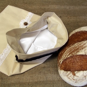 Natúr kenyereszsák (30x35cm)-ÖKO környezetbarát anyagból háziasszonyoknak,-INGYENES SZÁLLÍTÁSSAL - táska & tok - bevásárlás & shopper táska - kenyeres zsák - Meska.hu