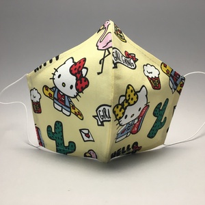 EGYEDI  SZÁJMASZK  HELLO KITTY  I ( felnőtteknek-gyerekeknek- egyedi -egészségügyi szájmaszk)  - gyerek - gyerek - Meska.hu