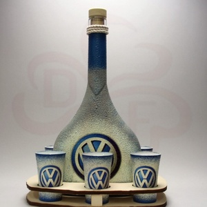 VOLKSWAGEN italos készlet ; Volkswagen autód fényképével is!, Otthon & Életmód, Dekoráció, Díszüveg, Decoupage, transzfer és szalvétatechnika, MESKA