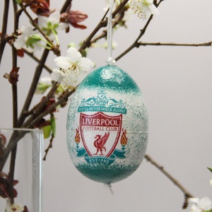 Liverpool húsvéti tojás ; Locsoló ajándék Liverpool szurkolók részére , Otthon & Lakás, Dekoráció, Dísztárgy, Decoupage, transzfer és szalvétatechnika, Meska