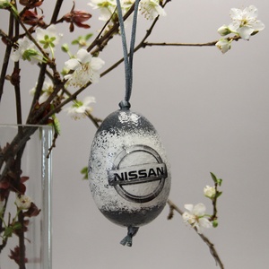 NISSAN húsvéti tojás ; Locsoló ajándék NISSAN rajongók részére  - otthon & lakás - dekoráció - fali és függő dekoráció - függődísz - Meska.hu