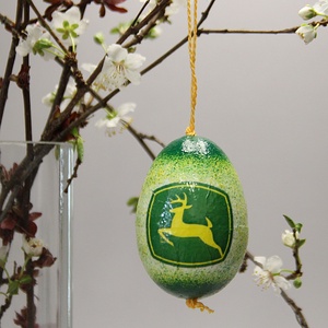 John Deere húsvéti tojás ; Ajándék John Deere rajongók részére világos - otthon & életmód - dekoráció - dísztárgy - Meska.hu