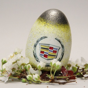 Cadillac húsvéti kézműves  tojás ; Ajándék Cadillac rajongók részére  - Meska.hu