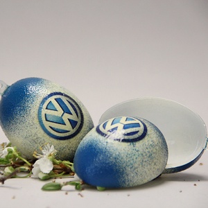 Volkswagen húsvéti tojás ; Ajándék Volkswagen rajongók részére világos - otthon & életmód - dekoráció - dísztárgy - Meska.hu