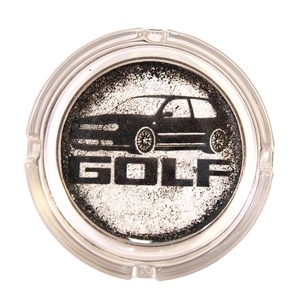 VOLKSWAGEN emblémás hamutál; A saját Volkswagen autód fényképével is!  ( GOLF  ), Otthon & Lakás, Dekoráció, Asztal és polc dekoráció, Hamutál, öngyújtó, pipa, Decoupage, transzfer és szalvétatechnika, Meska