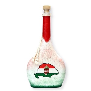 Nagy-Magyarország pálinkás üveg ; TRIANON ; HUNGARIUM, Otthon & Életmód, Dekoráció, Asztal és polc dekoráció, Díszüveg, Decoupage, transzfer és szalvétatechnika, MESKA
