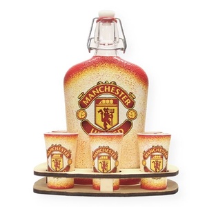 Manchester United whiskys  kínáló ; foci szurkolóknak, szurkolói ajándék  - Meska.hu