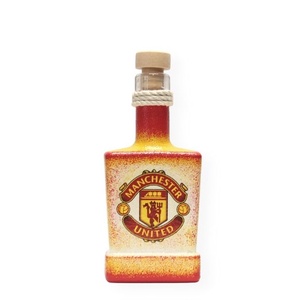 Manchester United emblémás  dugós üveg  ; futball szurkolóknak, Otthon & Lakás, Dekoráció, Díszüveg, Asztal és polc dekoráció, Decoupage, transzfer és szalvétatechnika, Meska