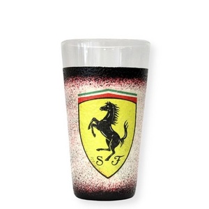 FERRARI emblémás üdítős pohár a márka rajongóknak ( férjeknek - szerelemednek - gyerekeknek )  - otthon & életmód - konyhafelszerelés, tálalás - tálalás - pohár - Meska.hu