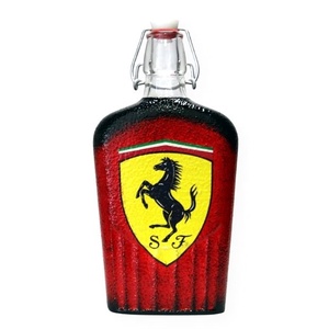 FERRARI pálinkás csatosüveg ferrari szurkolóknak, Otthon & Lakás, Pálinkás poharak, szettek, Konyhafelszerelés, tálalás, Tálalás, Decoupage, transzfer és szalvétatechnika, MESKA