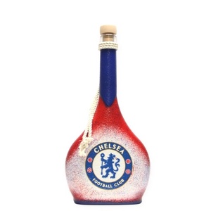 Chelsea FC emblémás dugós whiskys üveg ; Szurkolói ajándék férjeknek -barátoknak - szerelmemnek , Otthon & Lakás, Dekoráció, Díszüveg, Asztal és polc dekoráció, Decoupage, transzfer és szalvétatechnika, Meska