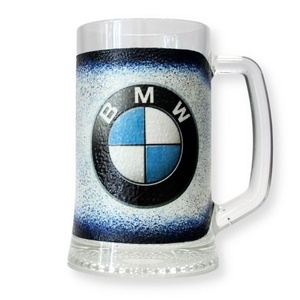 BMW emblémás  sörös korsó a márka rajongóinak, Otthon & Lakás, Konyhafelszerelés, tálalás, Tálalás, Sörös pohár és korsó, Decoupage, transzfer és szalvétatechnika, MESKA