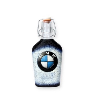 BMW emblémás kis pálinkás  csatos üveg - szülinapra ; névnapra vagy csak úgy .., Otthon & Lakás, Dekoráció, Asztal és polc dekoráció, Díszüveg, Decoupage, transzfer és szalvétatechnika, MESKA