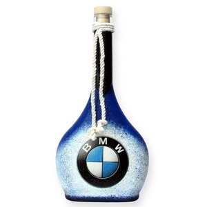 BMW emblémás pálinkás üveg ; BMW rajongóknak, Otthon & Lakás, Dekoráció, Asztal és polc dekoráció, Díszüveg, Decoupage, transzfer és szalvétatechnika, Meska