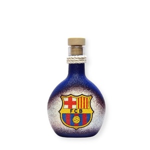 FC Barcelona italos üveg ; Barcelona foci szurkolóknak, Otthon & Lakás, Dekoráció, Díszüveg, Asztal és polc dekoráció, Decoupage, transzfer és szalvétatechnika, MESKA