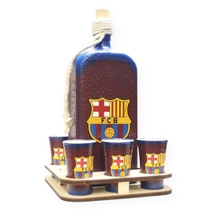 FC Barcelona party italos készlet; Barcelona futball szurkolóknak - otthon & életmód - dekoráció - asztal és polc dekoráció - díszüveg - Meska.hu