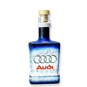 Audi whiskys üveg ; Audi rajongóknak, Otthon & Lakás, Dekoráció, Díszüveg, Asztal és polc dekoráció, Decoupage, transzfer és szalvétatechnika, Meska