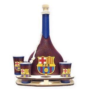 FC Barcelona italos készlet; Barcelona futball szurkolóknak, Otthon & Lakás, Dekoráció, Díszüveg, Asztal és polc dekoráció, Decoupage, transzfer és szalvétatechnika, MESKA