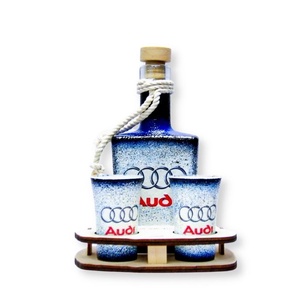 Audi whiskys készlet ; Audi rajongóknak, Otthon & Lakás, Pálinkás poharak, szettek, Konyhafelszerelés, tálalás, Tálalás, Decoupage, transzfer és szalvétatechnika, MESKA