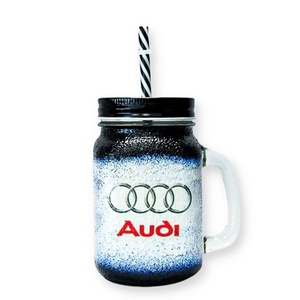 Audi üdítős pohár audi rajongóknak, Otthon & Lakás, Pohár, Konyhafelszerelés, tálalás, Tálalás, Decoupage, transzfer és szalvétatechnika, MESKA