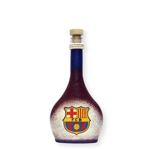 FC Barcelona italos üveg ; Barcelona futball szurkolóknak, Otthon & Lakás, Dekoráció, Díszüveg, Asztal és polc dekoráció, Decoupage, transzfer és szalvétatechnika, MESKA