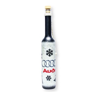 Audi adventi pálinkásüveg ; Audi rajongóknak - otthon & életmód - dekoráció - asztal és polc dekoráció - díszüveg - Meska.hu