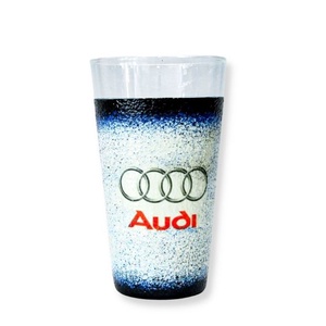 Audi üdítős pohár ; Audi rajongóknak, Otthon & Lakás, Dekoráció, Díszüveg, Asztal és polc dekoráció, Decoupage, transzfer és szalvétatechnika, MESKA