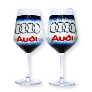 Audi borospohár ; Audi rajongóknak, Otthon & Lakás, Boros poharak, szettek, Konyhafelszerelés, tálalás, Tálalás, Decoupage, transzfer és szalvétatechnika, MESKA