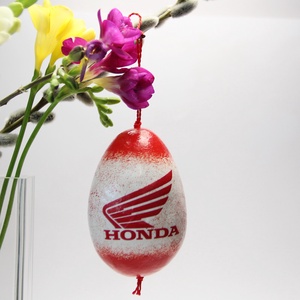 Honda emblémás  húsvéti tojás ; Ajándék a Honda márka rajongók részére - otthon & életmód - dekoráció - dísztárgy - Meska.hu