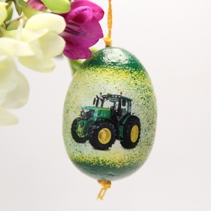 Ajándékötlet traktor kedvelők részére, john deere húsvéti tojás  - otthon & lakás - dekoráció - dísztárgy - Meska.hu