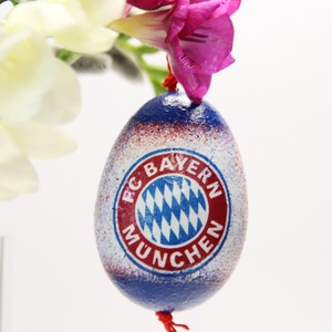 Foci kedvelőknek ajándékötlet húsvéti tojás Fc Bayern München, Otthon & Lakás, Dekoráció, Dísztárgy, Decoupage, transzfer és szalvétatechnika, Meska